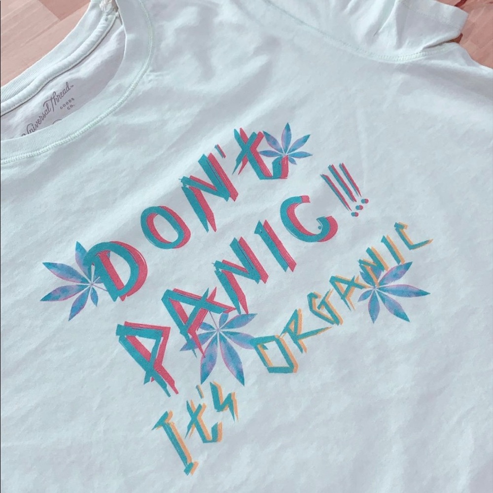 CUSTOM PRINTED DTG lt blue Universal Thread shirt